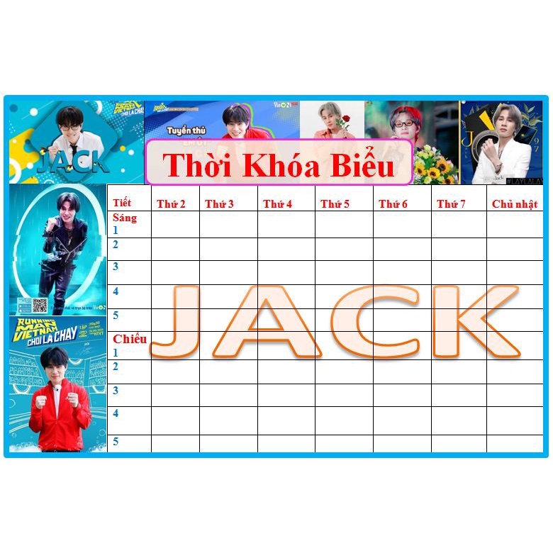 thời khóa biểu JACK J97