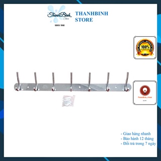MÓC QUẦN ÁO/ TREO ĐỒ INOX GẮN TƯỜNG 2 TẦNG- CÁC LOẠI 7/ 9 MÓC
