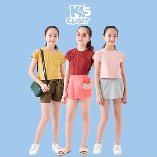 Áo Phông Cộc Tay Cho Bé Gái (03 - 09 Tuổi) K's Closet K154TES TMMN