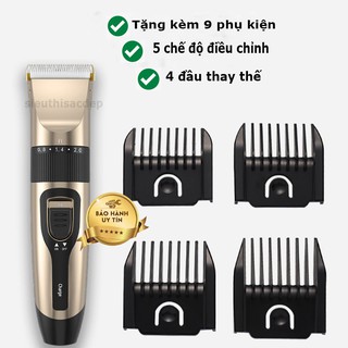 RẺ VÔ ĐỊCH Tông Đơ Cắt Tóc - Đầu Sạc USB - Tặng Kèm 9 Phụ Kiện