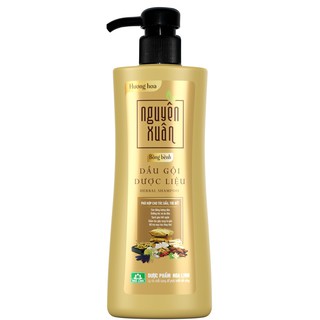 Dầu gội dược liệu Nguyên Xuân Bồng Bềnh - Giúp phục hồi tóc hư tổn, giảm tóc khô xơ chẻ ngọn và gãy rụng (Chai 250ml)