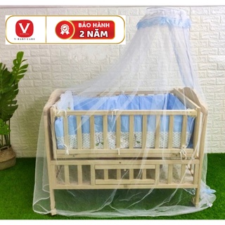 [TẶNG QUÂY ĐỆM + MÙNG ĐA NĂNG] Nôi Điện Đưa Tự Động Thông Minh Vbaby F5 Đa Năng