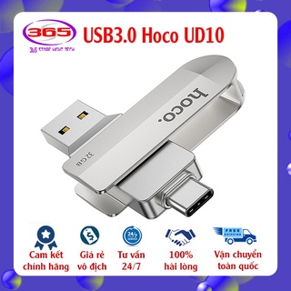 Usb 3.0 Hoco UD10 2 đầu Type C và USB Thẻ Nhớ 3.0 Dung Lượng 16Gb 32Gb 64Gb 128Gb Hợp Kim Cao Cấp Dùng cho cả Điện Thoại