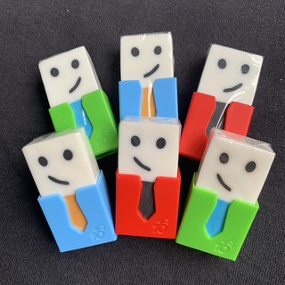 Tẩy Bút Chì, Gôm Tẩy Hình Quý Ông Cà Vạt Lịch Sự Tẩy Chì Gôm Chì Có Vỏ Cầm Nhựa Dễ Thương