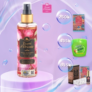 Xịt thơm Bodymist dưỡng ẩm cơ thể Tesori d'Oriente Atiso đỏ và Hoa dâm bụt 200ml
