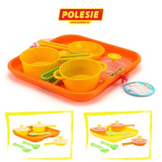 Đồ Chơi Nhà Bếp Dụng Cụ Nấu Ăn Kèm Khay Nhựa ABS An Toàn Nhập Khẩu Châu Âu CHÍNH HÃNG POLESIE 40732