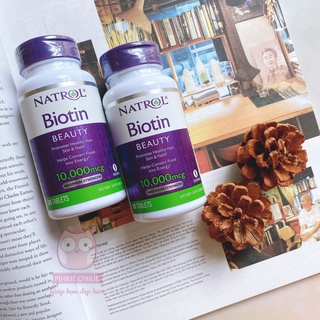 Viên uống hỗ trợ mọc tóc nhanh dài, ngăn ngừa tóc gãy rụng Biotin 10.000 mcg của Natrol