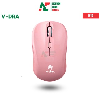 Chuột Không Dây V-Dra K10 Màu Hồng - Hàng Chính Hãng