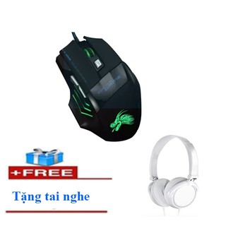 Combo Chuột chơi game có dây Dragon X3 + Tai nghe