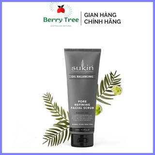 Tẩy tế bào chết kiềm dầu tri mụn Sukin Oil Balancing Pore Refining Facial Scrub 120ml (BR)