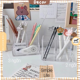 [Mã SKAMLTSM9 giảm 10% đơn 99K] Hộp Cắm Bút Chất Liệu Acrylic Đựng Bút Và Dụng Cụ Văn Phòng Phòng Phẩm