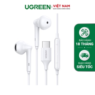 Tai nghe nhét tai UGREEN 80649 Cổng dành cho Apple có điều khiển âm lượng - Hàng phân phối chính hãng
