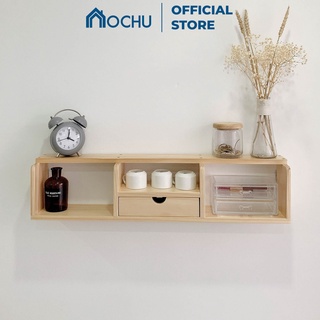 Kệ gỗ trang trí treo tường OCHU Giá đựng mĩ phẩm, đồ decor lắp ráp đa năng ALAN SHELF Nội thất phòng ngủ, phòng khách