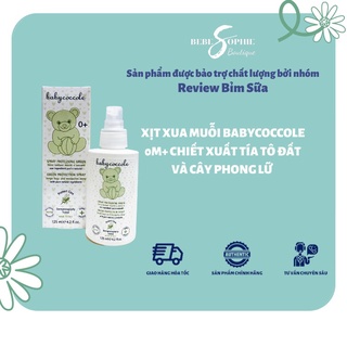 Xịt xua muỗi Babycoccole 0M+ chống muỗi đốt cho bé và cả gia đình, chiết xuất tía tô đất và cây phong lữ 125ml