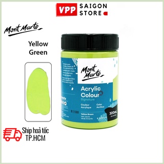 Màu Acrylic Mont Marte 300ml - Yellow Green - Acrylic Colour Paint Signature 300ml (10.1oz) - MSCH3046
