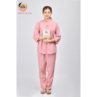Bộ quần áo phật tử đi chùa cổ tàu thêu hoa sen đẹp,Vật phẩm trợ duyên trong quá trình tu tập độ thân