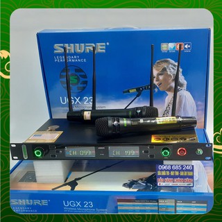 [ Chính Hãng ] Micro không dây SHURE UGX-23 phiên bản 2022 Loại 1 Có chế độ tự ngắt mic ugx23 karaoke