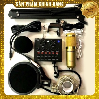 [Mã ELHACE giảm 4% đơn 300K] CHỌN BỘ THU ÂM GIÁ RẺ MIC BM900-CARD V8 bh 6 tháng