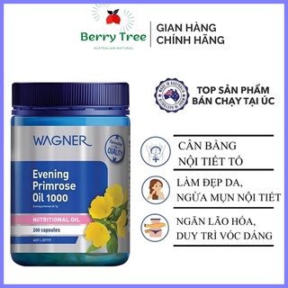 Tinh dầu hoa anh thảo Úc Wagner Evening Primrose Oil 1000 đẹp da, chống lão hóa, cân bằng nội tiết tố (BR)
