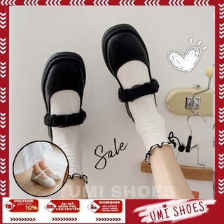 Giày Búp Bê Lolita 4 Cm Dây Chun Ôm Chân Phong Cách Hàn Quốc kiểu mới Retro hot xinh quai nhún ulzzang nhẹ nhàng đế bằng