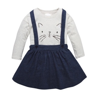 Set áo mèo kèm chân váy có đai Jumping Beans 2-7Y (có ảnh thật)