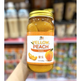 Đào Ngâm Hàn Quốc Nong Woo 680g