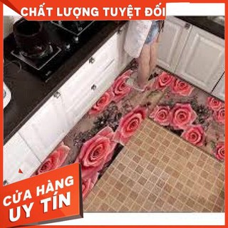 ʙộ ᴛʜảᴍ ʙếᴘ ᴛʀᴀɴɢ ᴛʀí [ Xả Kho] Chống Trơn Trượt + Sạch Bếp
