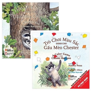 Sách Combo Picture Book Song NgữTrò Chơi Màu Sắc và Nụ hôn chúc ngủ ngon dành cho Gấu Mèo Chester