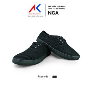 [Mã BMINC50 giảm 10% đơn 99K] Giày slip on nữ cổ thấp mềm mại chất liệu vải dệt Knit đa năng ANH KHOA 10ĐC