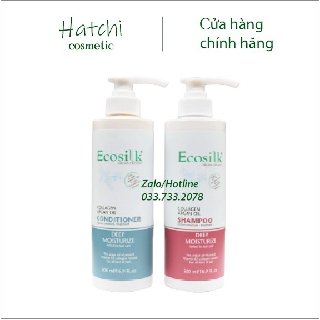 DẦU GỘI DẦU XẢ PHỤC HỒI CHUYÊN SÂU HƯƠNG NƯỚC HOA ECOSILK ORGANIC 500ML