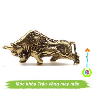 Móc Khóa Con Trâu Vàng Kim Ngưu, Móc Khóa Linh Vật Phong Thuỷ, Móc Khóa Tuổi Sửu