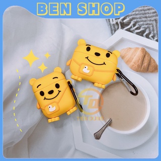 Case Bảo Vệ Đựng Tai nghe Airpod Hình Gấu Đeo Túi - Dùng Cho Airpod 1/Airpod 2/ i11/ i12/Airpod Pro...