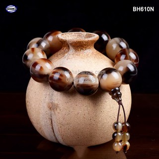 Vòng tay sừng đuôi lục hạt vân nưa - Đây sẽ là thứ mang tài lộc về nhà bạn (BH610N)