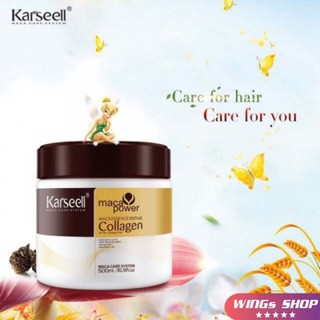Ủ tóc collagen karseell dưỡng tóc phục hồi hư tổn tóc chăm sóc tóc hấp tóc chuyên nghiệp [𝐓𝐚̣̆𝐧𝐠 𝐦𝐚́𝐲 𝐦𝐚𝐬𝐬𝐚𝐠𝐞 𝐦𝐚̣̆𝐭]