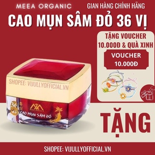 Kem dưỡng da mụn, Cao mụn sâm đỏ 36 vị chính hãng, giảm mụn, dưỡng trắng da, phục hồi da, chăm sóc da, Meea Organic