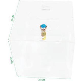 Thùng phiếu H04 mica 2mm - Kích thước 30x40x30 cm.