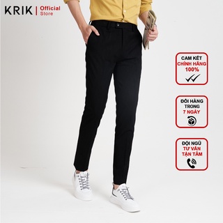 Quần Âu Nam Cao Cấp Local Brand KRIK Dáng Hàn Quốc Côn Có Họa Tiết Kẻ QA1715