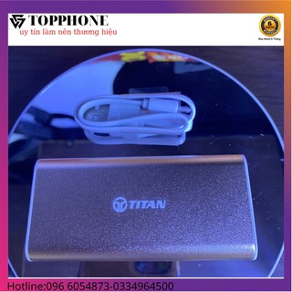 [MÃ GIẢM GIÁ PHUPKTP GIẢM 5% ,10k  CHO ĐƠN 100K] bin sạc dự phòng TITAN 5000Mah kim loại cao cấp