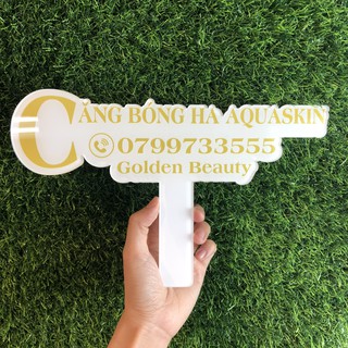 Bảng cầm tay xinh xinh - Free thiết kế và in thông tin theo yêu cầu