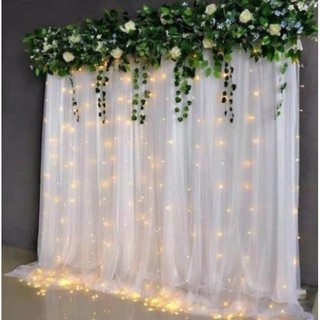 (ĐÃ MAY SẴN, TẶNG DÂY TREO) RÈM VẢI VOAN LƯỚI LÀM PHÔNG BACKGOUND SINH NHẬT, PARTY.