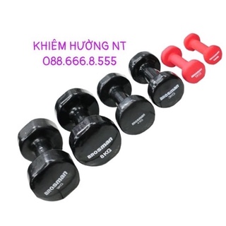 Tạ Tay Brosman,Tạ sắt tay tập gym 6kg-10kg