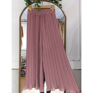 Quần Ống Rộng Dập Li Đủ Màu Hàng Quảng Châu Cao Cấp Free Size 50-68Kg