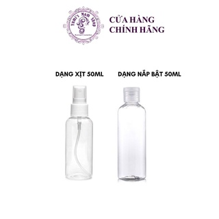 Chai nhựa nắp bật và xịt 50ml