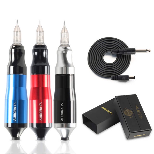 Máy pen Aurora - p1, máy xăm pen, máy xăm có dây, dụng cụ xăm tattoo
