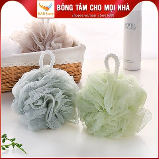 Bông tắm tròn tạo bọt cao cấp mềm mại, dễ dàng chà rửa tẩy sạch tế bào chết (hàng nhập khẩu), giao ngẫu nhiên