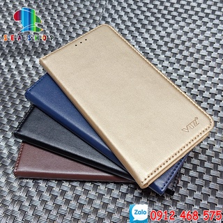 Bao da Oppo A16  Nắp gập-Ốp lưng 2 mặt có thiết kế ví cà thẻ, ngăn lớn để tien mặt - Kính full màn 9D