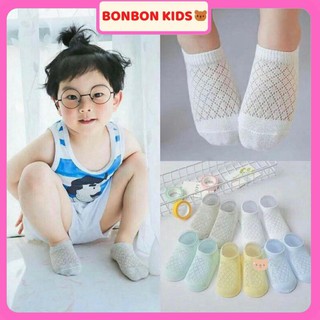 Set 5 Đôi Tất Lưới Xuất Hàn Cho Bé Trai, Bé Gái ( 3 tháng- 2tuổi)  BONBON KIDS