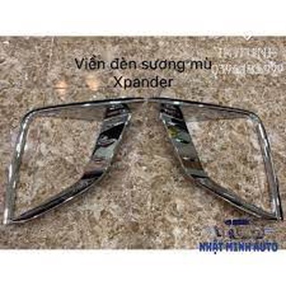 Bộ ốp viền đèn gầm/sương mù Mitsubishi Xpander mạ crom hàng đẹp