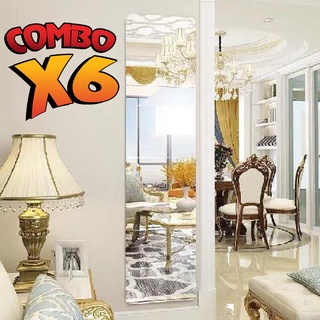 [ SALE KỊCH SÀN] Combo 6 bộ Gương dán tường 30x30cm