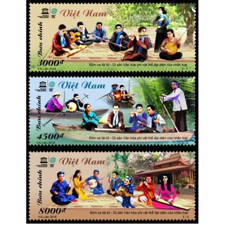 Tem sưu tập MS 1072 Tem Việt Nam Đờn ca tài tử - Di sản văn hóa phi vật thể đại diện của nhân loại 2016